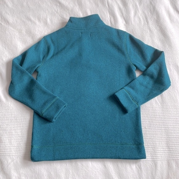 Old Navy Teal Quarter Zip Fleece Size 8 - Picture 2 of 6
